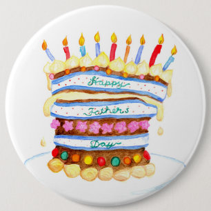 Badge Rond 15,2 Cm Bouton fête des pères