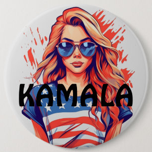 Badge Rond 15,2 Cm Bouton Gen Z pour Kamala