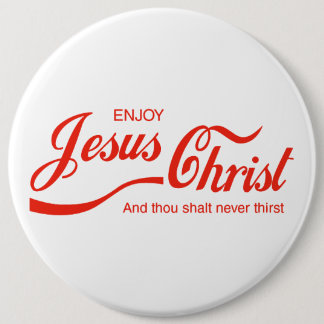 Badge Rond 15,2 Cm Bouton Jésus Christ