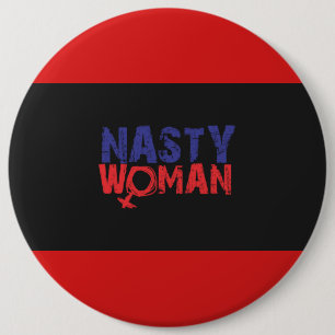 Badge Rond 15,2 Cm Bouton méchant de femme