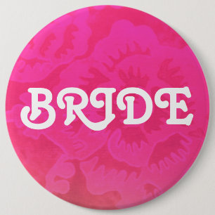 Badge Rond 15,2 Cm Bouton nuptiale de partie