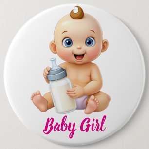 Badge Rond 15,2 Cm Bouton Révéler le genre
