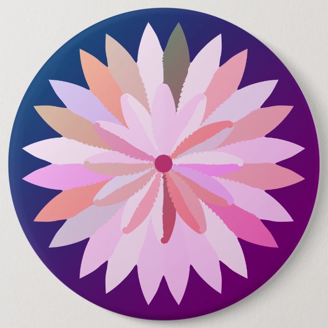 Badge Rond 15,2 Cm Bouton rose Bouteille Ouverture (Devant)