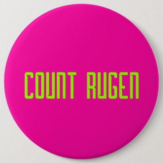 Badge Rond 15,2 Cm Bouton ROSE CR