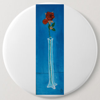 Badge Rond 15,2 Cm Bouton rose d'extra large