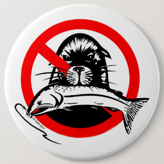 Badge Rond 15,2 Cm Bouton saumon Thief