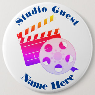 Badge Rond 15,2 Cm Bouton Studio