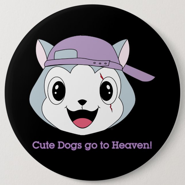 Badge Rond 15,2 Cm Bouton supérieur de Dog™ (Devant)