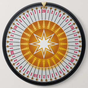 Badge Rond 15,2 Cm Boutons Spin 1