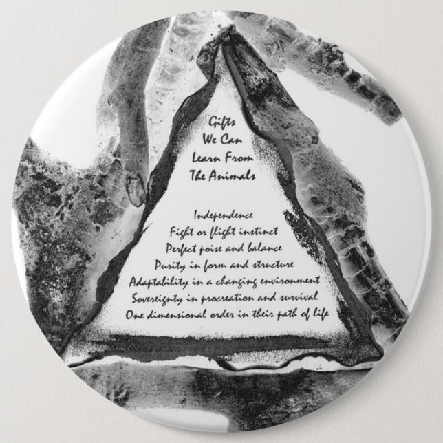 Badge Rond 15,2 Cm Cadeaux D'Animaux (Devant)