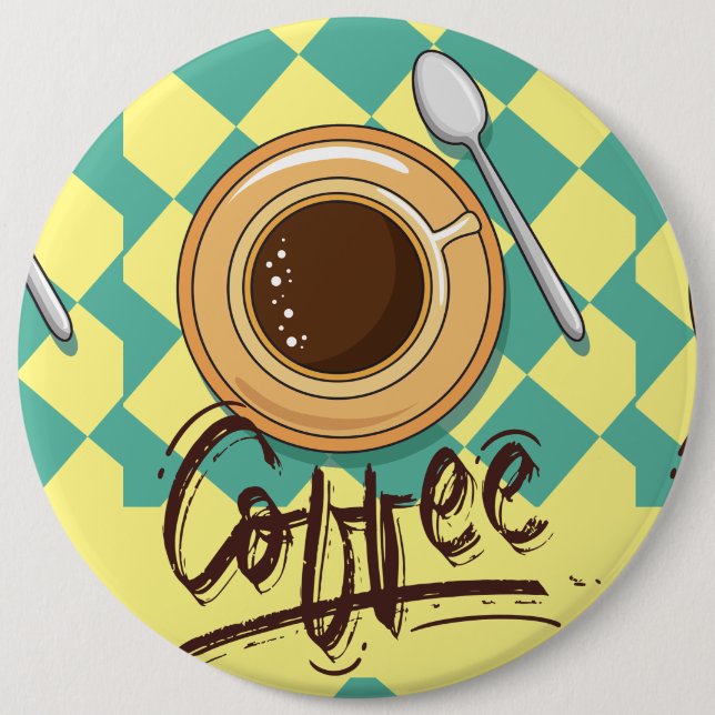 Badge Rond 15,2 Cm café (Devant)