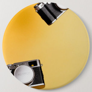 Badge Rond 15,2 Cm caméras jaunes