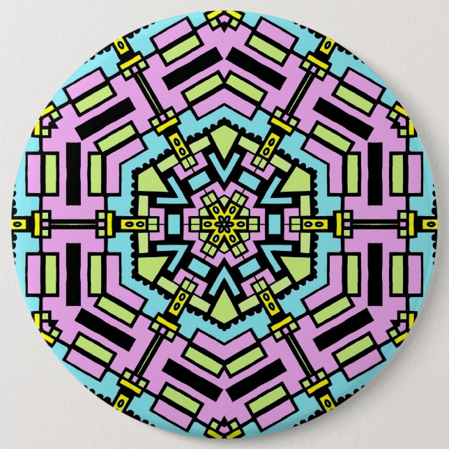 Badge Rond 15,2 Cm Cartoon Kaleidoscope - Colossal (Devant)