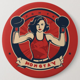 Badge Rond 15,2 Cm champion de boxe