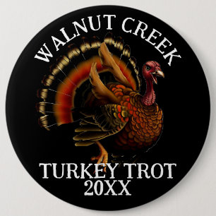 Badge Rond 15,2 Cm Charmant raid rétro Turquie Trot