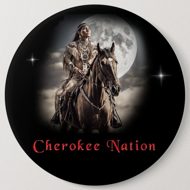 Badge Rond 15,2 Cm Cherokee (Devant)