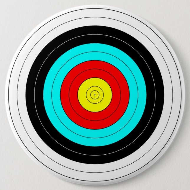 Badge Rond 15,2 Cm Cible de tir à l'arc (Devant)
