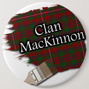 Badge Rond 15,2 Cm Clan MacKinnon Tartan Peinture pinceau