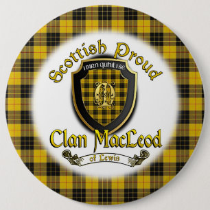 Badge Rond 15,2 Cm Clan MacLeod de bouton fier écossais de Lewis