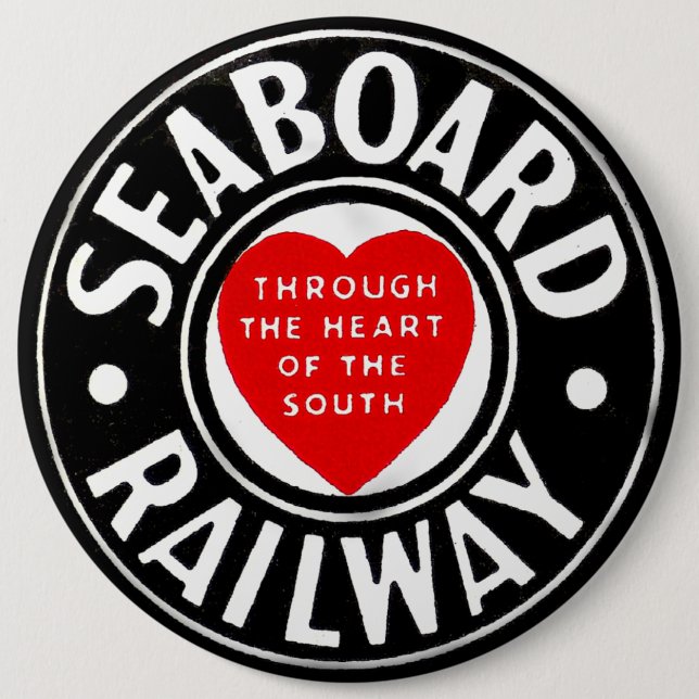 Badge Rond 15,2 Cm Compagnie aérienne de littoral logo ferroviaire de (Devant)