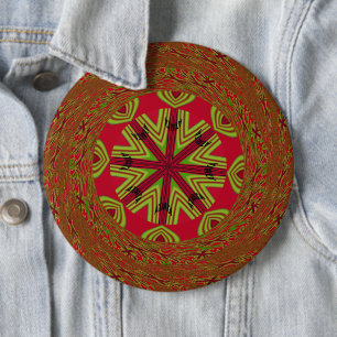 Badge Rond 15,2 Cm Conception traditionnelle africaine