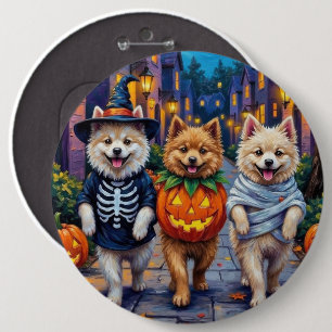Badge Rond 15,2 Cm Costumes d'Halloween pour chiens Samoyèdes allant