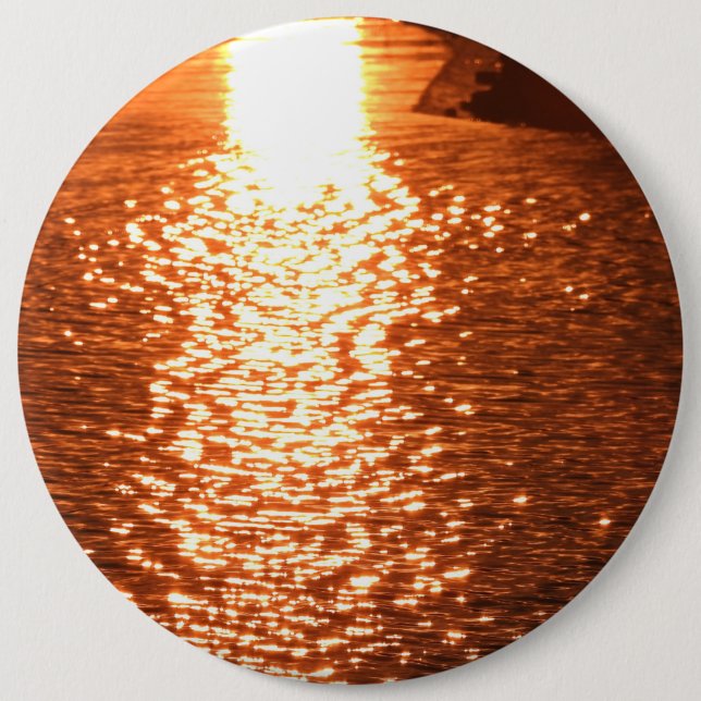 Badge Rond 15,2 Cm Coucher du soleil (Devant)