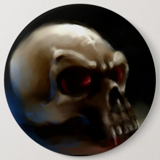 Badge Rond 15,2 Cm Crâne de vampire