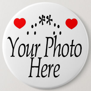 BADGE ROND 15,2 CM CRÉEZ VOTRE PROPRE PHOTO