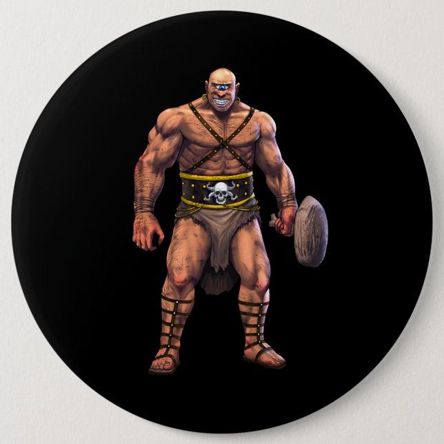 Badge Rond 15,2 Cm Cyclope de mythologie grecque (Devant)