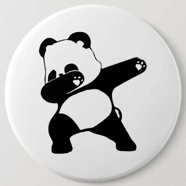 Badge Rond 15,2 Cm Dabbing Panda (Devant)