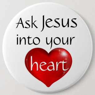 Badge Rond 15,2 Cm Demander à Jésus