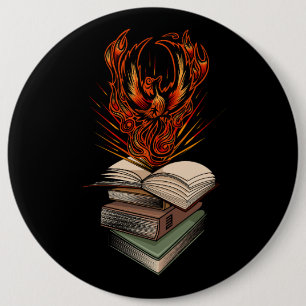 Badge Rond 15,2 Cm Des Livres