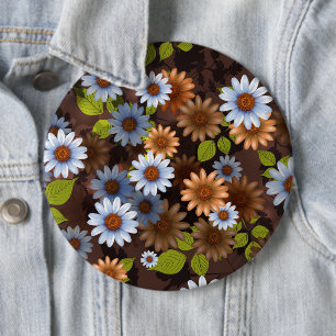 Badge Rond 15,2 Cm Design floral 2