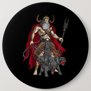 Badge Rond 15,2 Cm Dieu grec Hades
