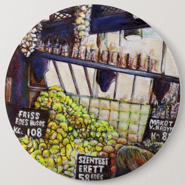 Badge Rond 15,2 Cm Dimensions de curiosité (Devant)