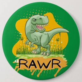 Badge Rond 15,2 Cm dinosaure