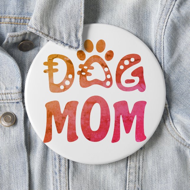 Badge Rond 15,2 Cm Dog (En situation)