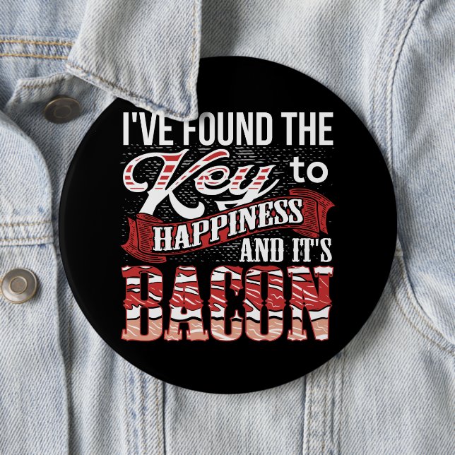 Badge Rond 15,2 Cm Don Bacon Lover (En situation)