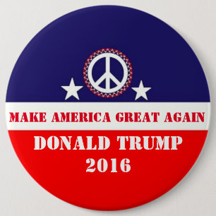 Badge Rond 15,2 Cm Donald Trump