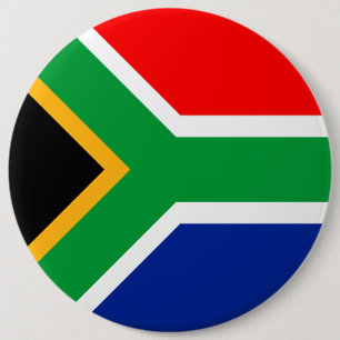 Badge Rond 15,2 Cm Drapeau Afrique du Sud