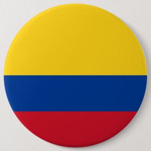 Badge Rond 15,2 Cm Drapeau de la Colombie