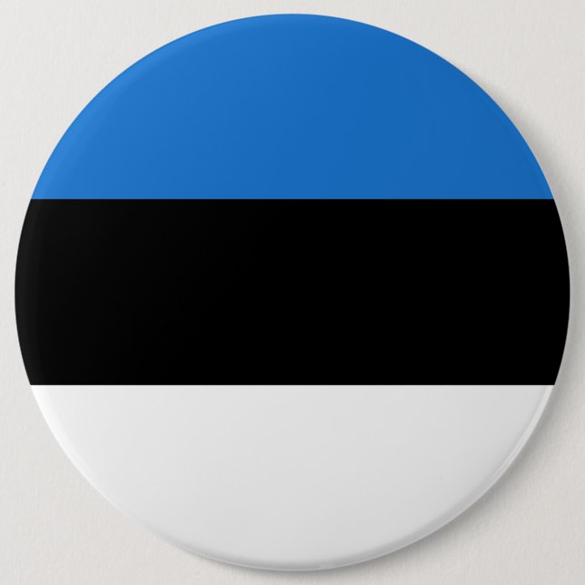 Badge Rond 15,2 Cm Drapeau de l'Estonie (Devant)