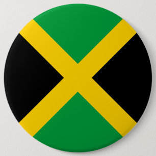 Badge Rond 15,2 Cm Drapeau Jamaïque