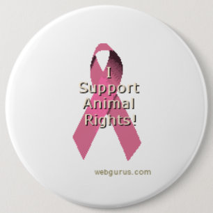 Badge Rond 15,2 Cm Droits des animaux