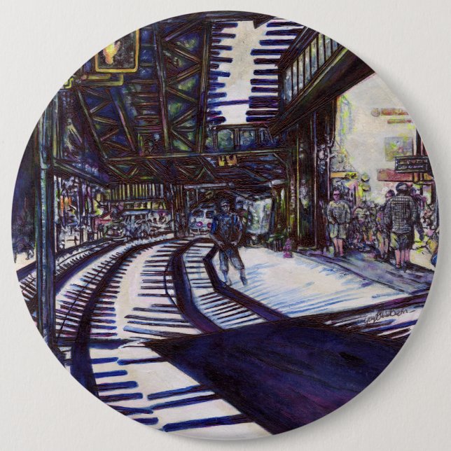 Badge Rond 15,2 Cm Dusting the Piano (Devant)