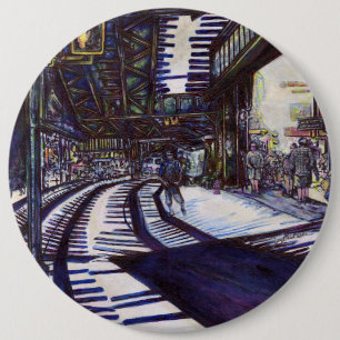 Badge Rond 15,2 Cm Dusting the Piano