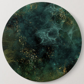 Badge Rond 15,2 Cm Élégant émeraude profonde
