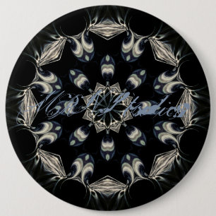 Badge Rond 15,2 Cm Elégant Mandala
