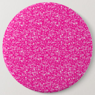 Badge Rond 15,2 Cm Élégante Parties scintillant rose